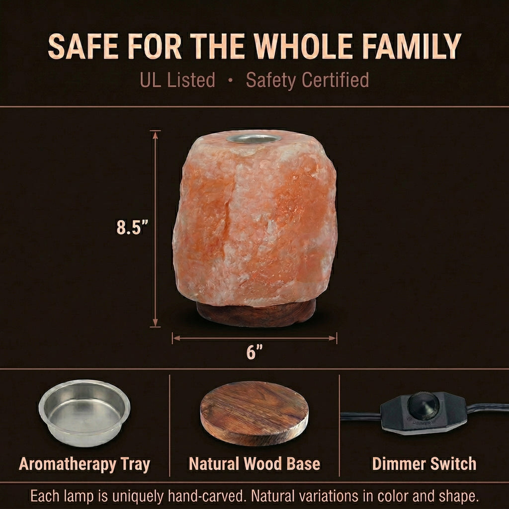 GAYA™ Himalayan Salt Lamp with Aromatherapy Tray