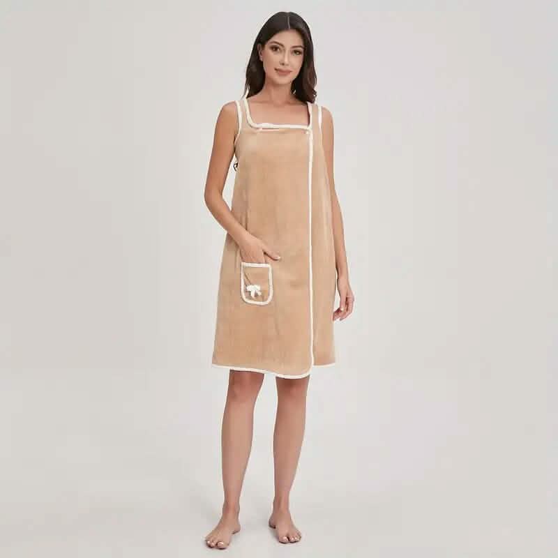 Bowknot Wearable Bath Towel for Adults